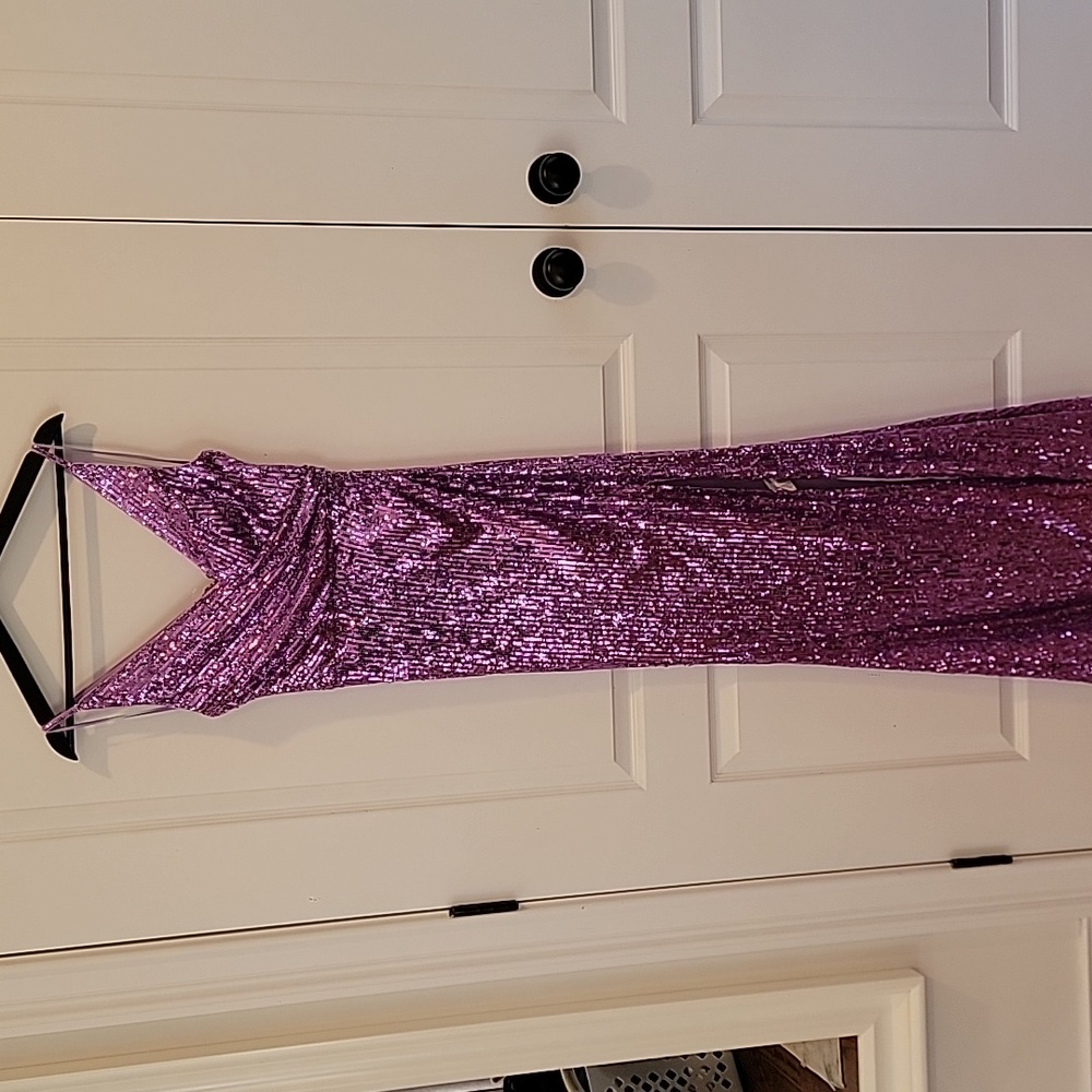 Dress the Population Purple Sequin Maxi Dress - Picture 4 of 7